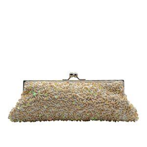 Unbranded Iridescent Embellished Convertible Clutch